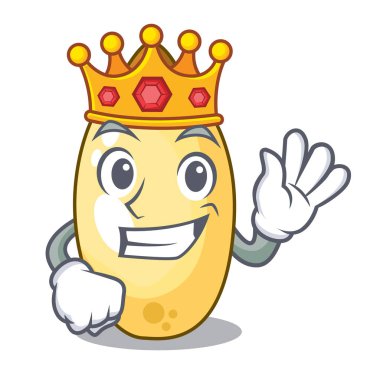 Kral sedir çam fıstığı maskotu izole