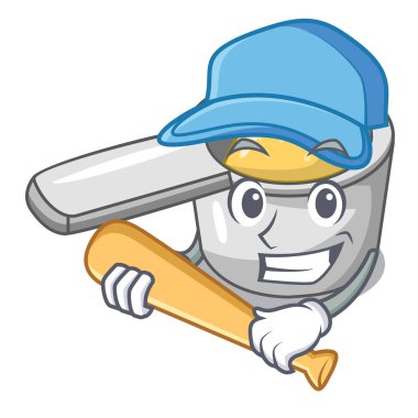 İskambil beyzbol Çelik kaşık karikatür tablosundaki ölçme