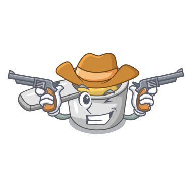 Kovboy Çelik kaşık karikatür tablosundaki ölçme