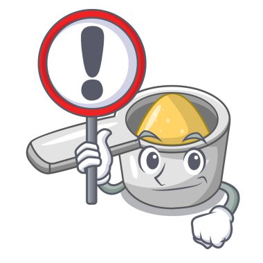 İşareti çelik kaşık karikatür tablosundaki ölçme