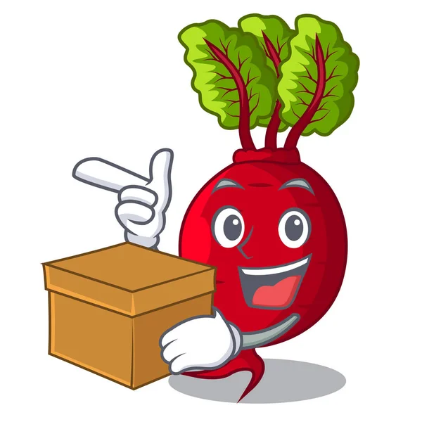 Kutusunun karakter organik pancar ile bahçede