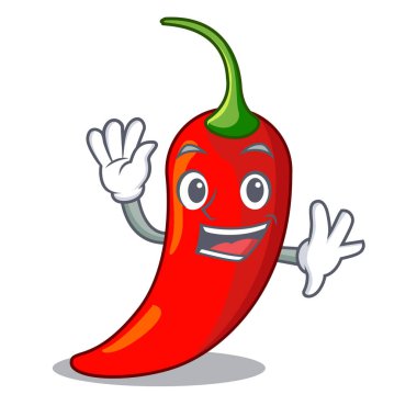 Karakter kırmızı biber baharat gıda için sallayarak