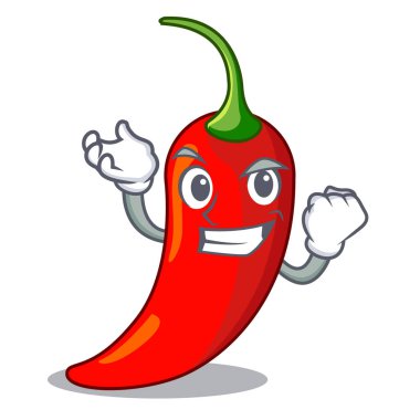 Başarılı karakter kırmızı biber baharat gıda için