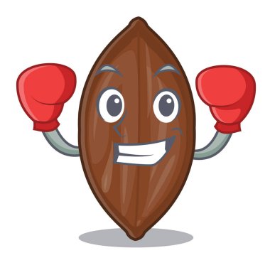 Boks pekan fındık bir karikatür tablo