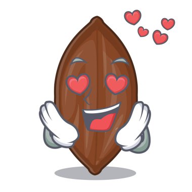 Aşık pekan fındık plaka karikatür kazık.