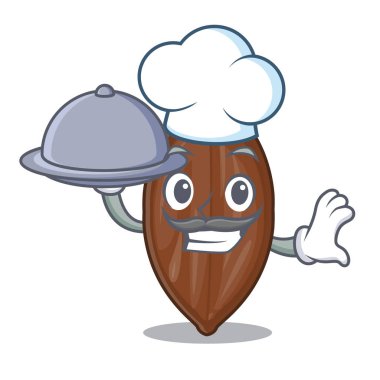 Şef gıda cevizli fındıklı kazık plaka karikatür