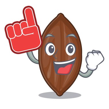 Maskot izole köpük parmak taze pekan fındık