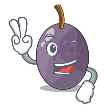 İki parmak kadife Demirhindi Meyve şişe cam karikatür