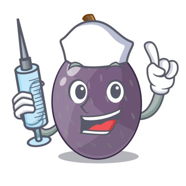 Hemşire kadife Demirhindi Meyve şişe cam karikatür