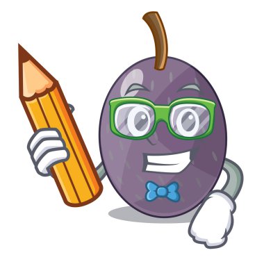 Öğrenci kitap kadife Demirhindi Meyve şişe cam karikatür