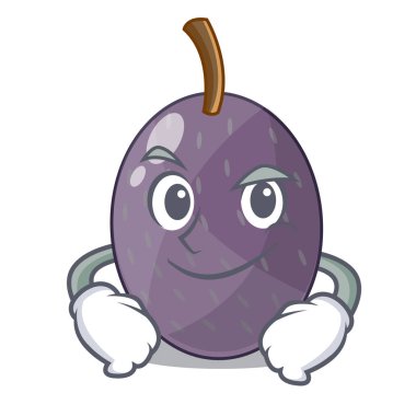 Şişe cam karikatür Smirking kadife Demirhindi Meyve