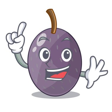 Maskot izole parmak kadife Demirhindi Meyve