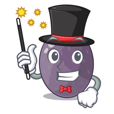 Sihirbaz kadife Demirhindi Meyve maskotu izole