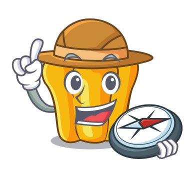 Mutfak karikatür Explorer tatlı sarı biber