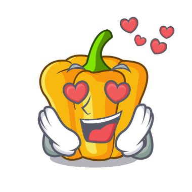 Aşk tatlı sarı biber mutfak karikatür