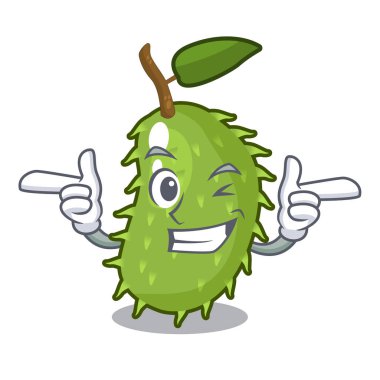 Wink karakter olgun soursop meyve suyu için