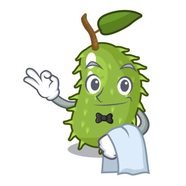 Garson tatlı soursop meyve karikatür mutfak