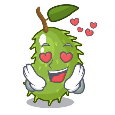 Aşk tatlı soursop meyve karikatür mutfak