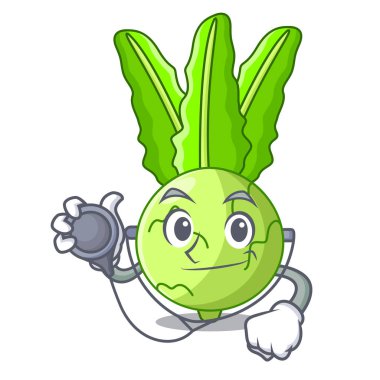 Doktor karikatür yeşil sarımsak içinde belgili tanımlık çarşı