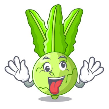 Deli taze lahana alabaşlar maskotu üzerinde