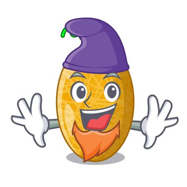 Elf taze honeydew kavun karikatür masada