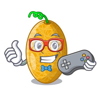 Oyun tatlı tatlı özsu kavun kase karikatür