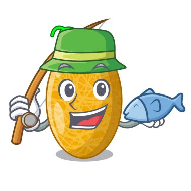 Tatlı tatlı özsu kavun kase karikatür Balık tutma