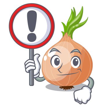 Bir çizgi film kutusundaki işareti çiğ soğan ile