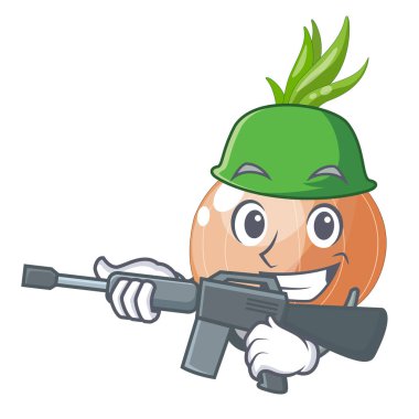 Ordu çiğ soğan bir çizgi film kutusunda