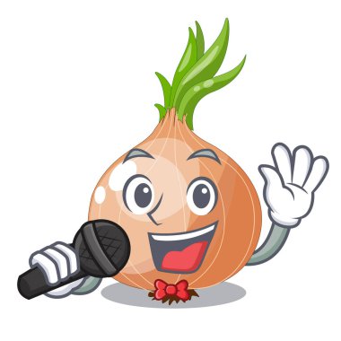 Maskot izole şarkı taze soğan