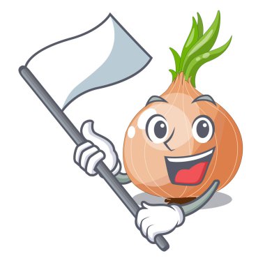 Mutfakta bayrak çizgi film Olgun soğan ile