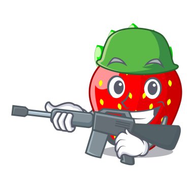 Mağaza meyve de ordu karakter çilekli tatlı