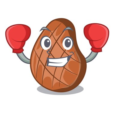 Boks plaka karikatür vektör çizim sığır eti biftek ızgara