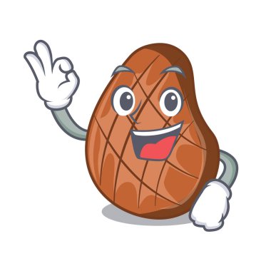 İyi karakter ızgara sığır eti biftek kesme tahtası üzerinde