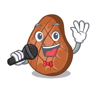 Çizgi film mutfak ızgara sığır eti biftek pişmiş şarkı