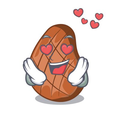 Aşık karikatür mutfak vektör çizim ızgara sığır eti biftek pişmiş