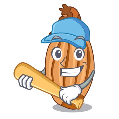 Beyzbol karikatür soğancık soğan masada oynarken.