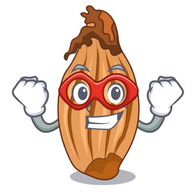 Süper kahraman karakter taze soğan çiftçi Market