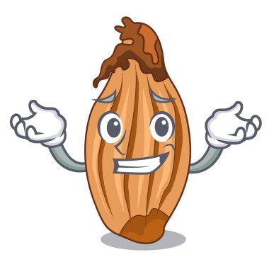 Sırıtan karakter taze soğan çiftçi Market