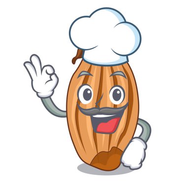 Şef karakter taze soğan çiftçi Market