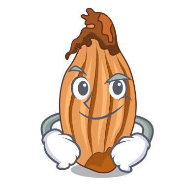 Çiftçi Market Smirking karakter taze soğan