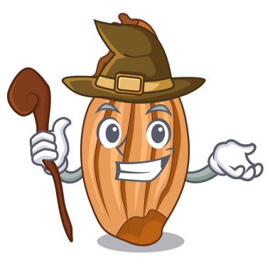 Cadı olgun soğancık bir maskot izole