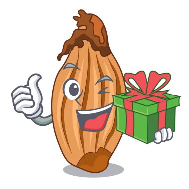 Hediye olgun soğancık bir maskot izole