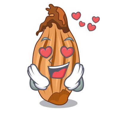 Bir maskot izole sevgi olgun soğancık