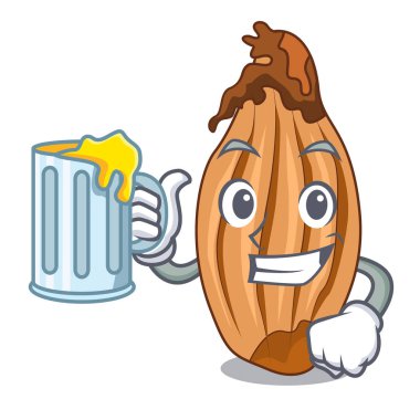 Suyu olgun soğancık bir maskot izole