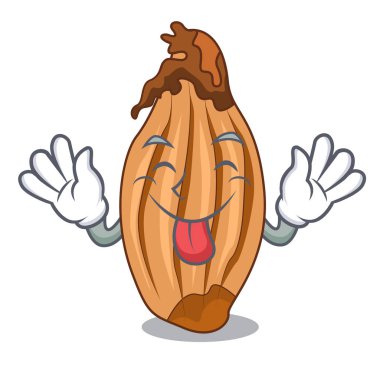 Bir cam kase karikatür soğancık dışarı dil