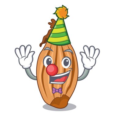 Palyaço soğancık bir cam kase karikatür