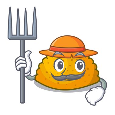Çiftçi karakter Jamaika köftesi ızgara