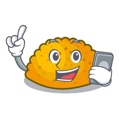 Telefon karakter Jamaika köftesi ile ızgara