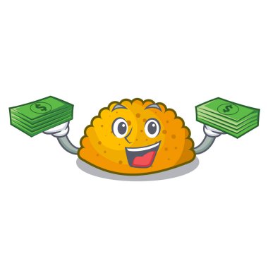 Parayla maskotu izole köftesi kızarmış